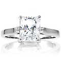 Sonia's Signity CZ Engagement Ring - Emerald Cut