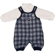 Infant's Tennessee Titans Flannel overall set