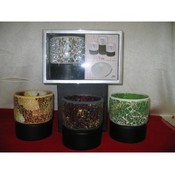 Shanti 2 Piece Mosiac Candle Set