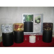 Shanti 2 Piece Mosaic Candle Set