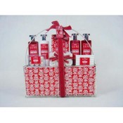 8pc Luxe wire basket w/beads " Bergamot Rose"