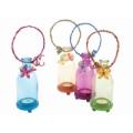 Glass Bottle w/Tea Light Holder (x4 Asst.)(Case of 64)