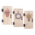 Door Wall Plaque (x3 Asst.)