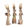 Bunnies (x3 Asst.) 12"H - 14"H Sisal