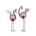 Peacock (x2 Asst.) w/Tin Cup Candleholder 35"H, 39