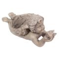 Cherub Flower Pot 16.5"L Polyresin