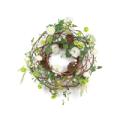 Renunculus/Zinnia Wreath 24"D Polyester/Plastic