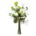 Renunculus/Zinnia Bouquet 24"L Polyester/Plastic