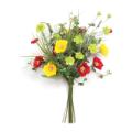 Poppy/Mini Renunculus Bouquet 25"L Polyester/Plast