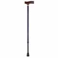 Aluminum Adjustable Derby Top Cane - Blue
