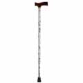 Aluminum Adjustable Derby Top Cane - Splash Design