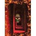 Halloween Zooming Skull wallhangs