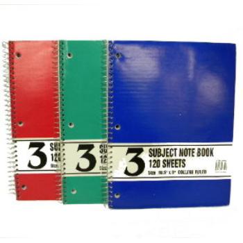3 Subject Note Book