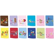 Embroidered Microplush Baby Blanket