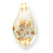 Perla Bella Collection 23x45mm Glass Spoon Pendant