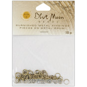 Blue Moon Burnished Findings-Gold Asst. Jump Rings