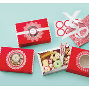  Snowflake Red Lace Match Box, 6-Pack 