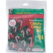 Holiday Beaded Ornament Kit-Mini Candy Canes