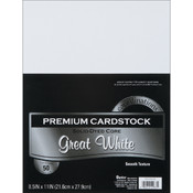 Value Pack Cardstock 8.5"X11" -White - Smooth