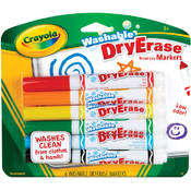 Crayola 6ct Dry Erase Board Line Washable Markers 