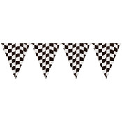 Flag Banner 10"X12 Feet-Black & White Check