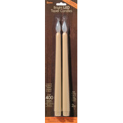 LED Taper Candle 2/Pkg-Ivory 11