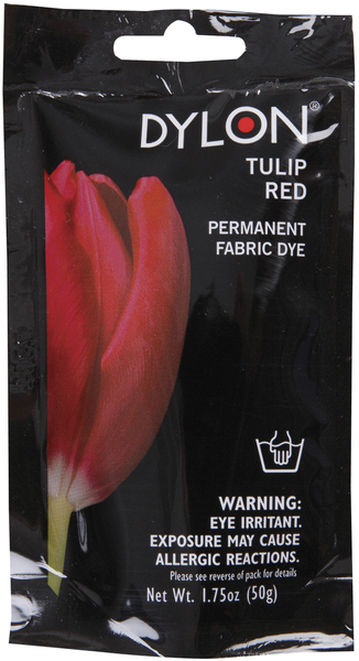 Dylon Permanent Fabric Dye 1.75 Ounce-Tulip Red
