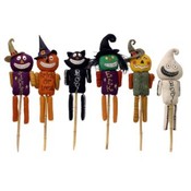 FUNKY Fabric  Halloween Yard Stakes 6 ASST