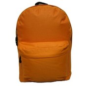 18" Solid Color Backpack Orange