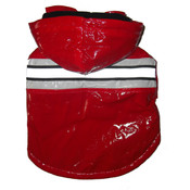 Red - Reflecta Glow Pvc Raincoat - MD