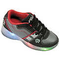 Kid's Light Up Sneaker w/ Skull- Black/Gray(Case of 18)