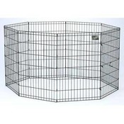 Black E-Coat Pet Exercise Pen - 24" x 24
