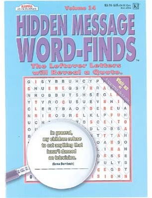 UPC 088908314009 product image for KAPPA Hidden Message Word Finds Book | upcitemdb.com