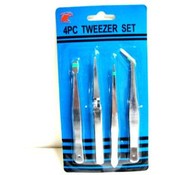 4 Piece Tweezer Set