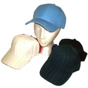 Ladies Striped Baseball Caps, Adjustable