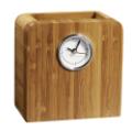 Bamboo Pen Cup Clock