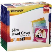 Memorex 100Pk Color Cd Cases