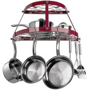 Range Kleen 2-Shelf Wall Mount Pot Rack Red