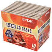 Tdk 10Pk Clear Jewel Cases