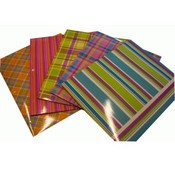 Stripes &amp; Plaids Print High Gloss Folders