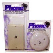 Name Brand Assorted Single Outlet Phone Jacks