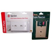 Name Brand Assorted Dual Outlet Phone Jacks