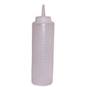Unico Clear Plastic 12 Ounce Squeeze Bottles
