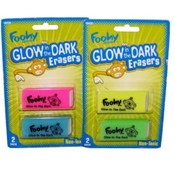 Foohy 2 Pack Glow In The Dark Erasers