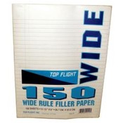 Top Flight 150 Sheet Wide Ruled Filler Paper