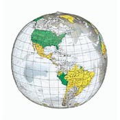 Inflate-A-Globe 12 Inch Clear Topographical Globe