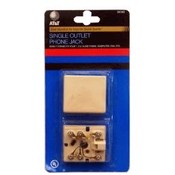 AT&T Single Outlet Almond Phone Jacks