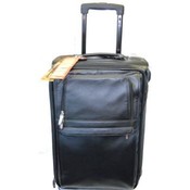 Foray 21 Inch Rolling Leather Carry-On Luggage Bag