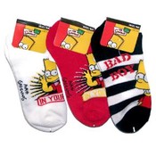 Bart Simpson Assorted Ankle Socks