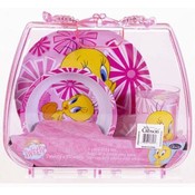 Tweety's Flowers 3 Piece Kids Dinnerware Set